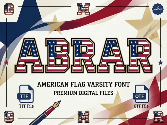 Abrar: The Varsity Typeface with a Patriotic Edge