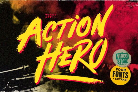 Action Hero: The Hand-Drawn Brush Font for High-Impact Titles