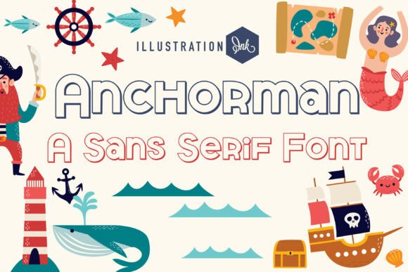 Anchorman: A Bold, Buoyant Sans Serif for High-Seas Adventure