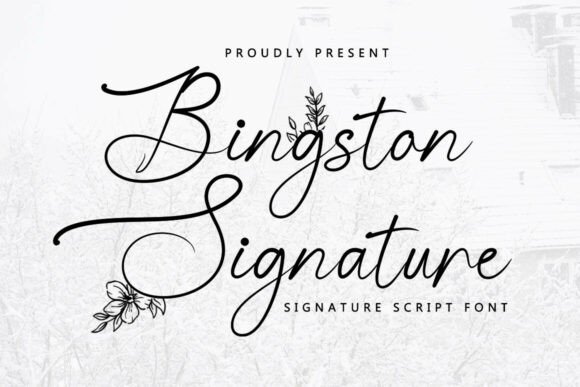 Bingston Signature: The Elegant Script for Modern Design