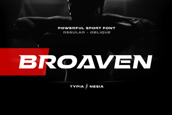 Broaven: Bold Slab Serif for Racing, Sports & Gaming