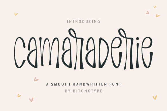 Camaraderie: A Handwritten Font That Feels Like a Warm Welcome