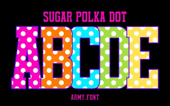 Inject Vibrancy with the Sugar Polka Dot Font
