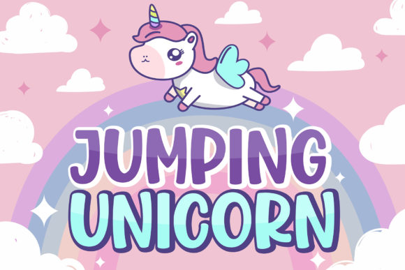 Jumping Unicorn: A Sweet and Friendly Display Font for Playful Projects