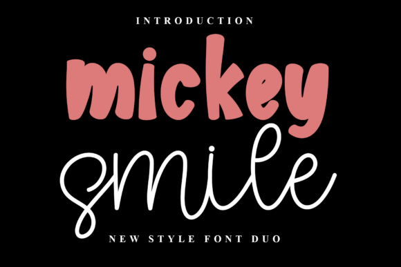 Mickey Smile: A Festive Typeface for Holiday Magic