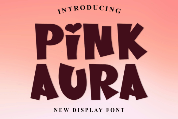 Pink Aura: A Friendly Font for Modern Creative Projects