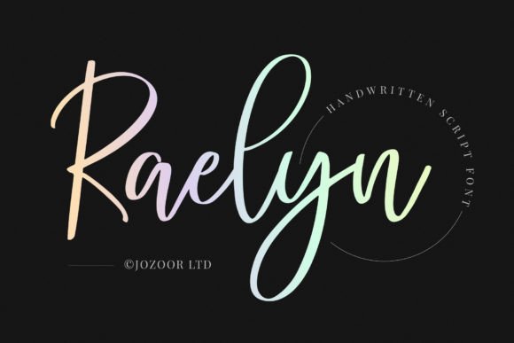 Raelyn: A Calligraphy Typeface That Dances on the Page