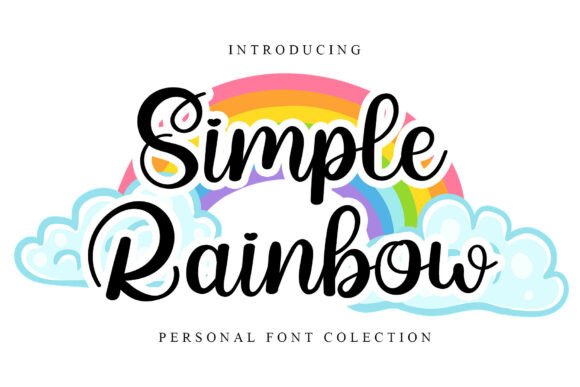 Simple Rainbow: A Bouncy Script Font for Joyful Designs