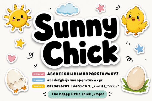 Sunny Chick: The Bubbly Typeface That Radiates Charm
