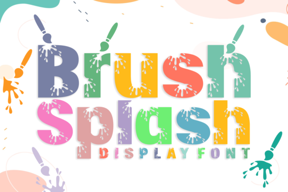 Unleash Creative Energy with Brush Splash Typography