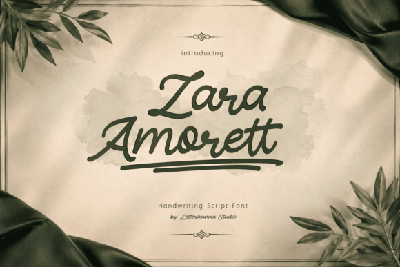 Zara Amorett: The Modern Handwritten Script Font for Bold Designers